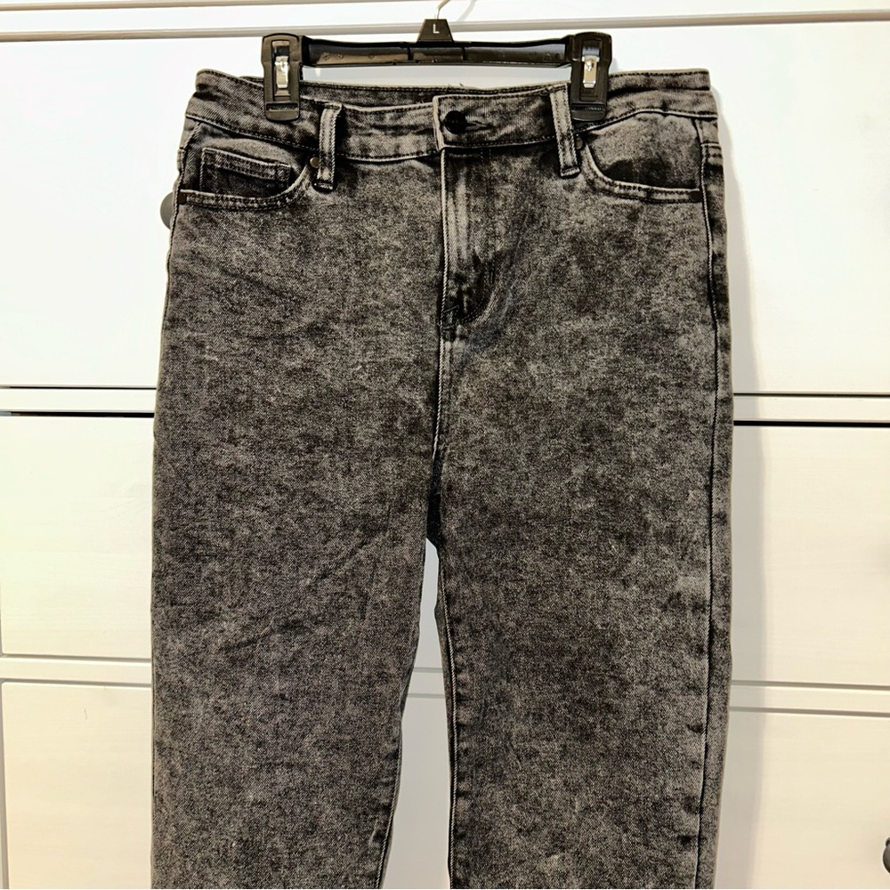 Kendall & Kylie Black Acid Wash Jeans